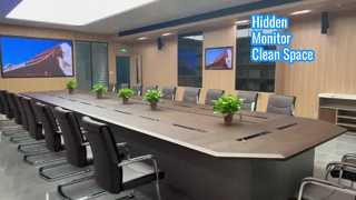 품질 회의 시스템과 통합된 LYLN 전동식 접이식 모니터