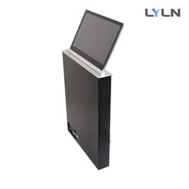Brushed Aluminum Motorized Retractable Monitor For Video Conference Room
